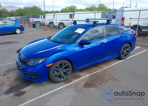 2019 Honda Civic Sport z USA, uszkodzony, nr VIN 19XFC2F89KE047225